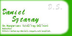 daniel sztaray business card